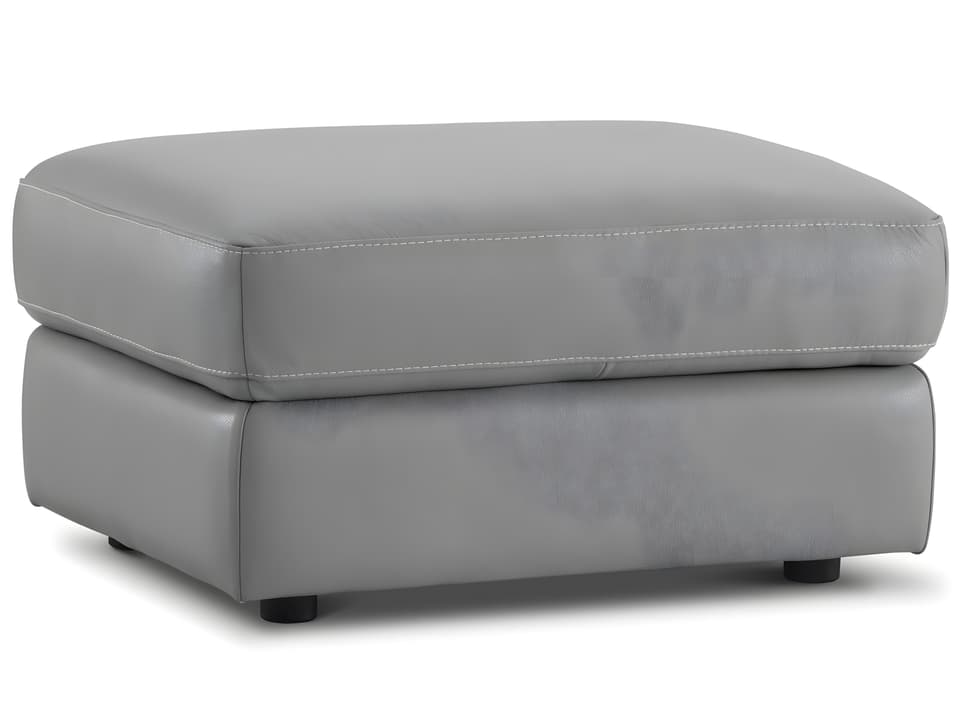 Brivido Ottoman in Top Grain Leather