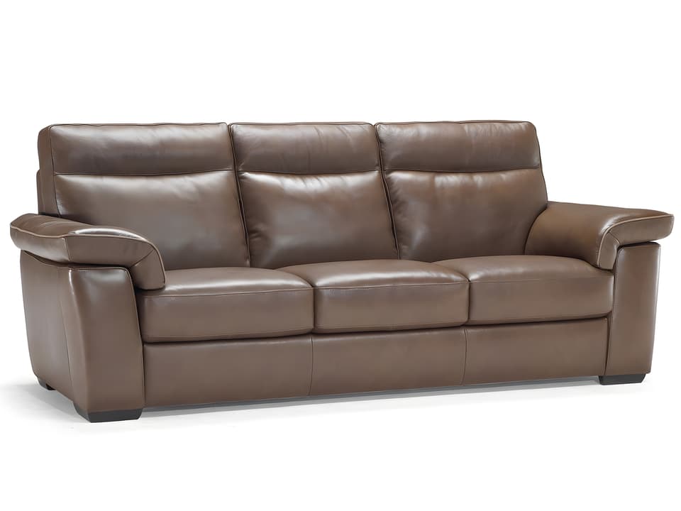 Brivido Power Reclining Leather Sofa with USB Ports