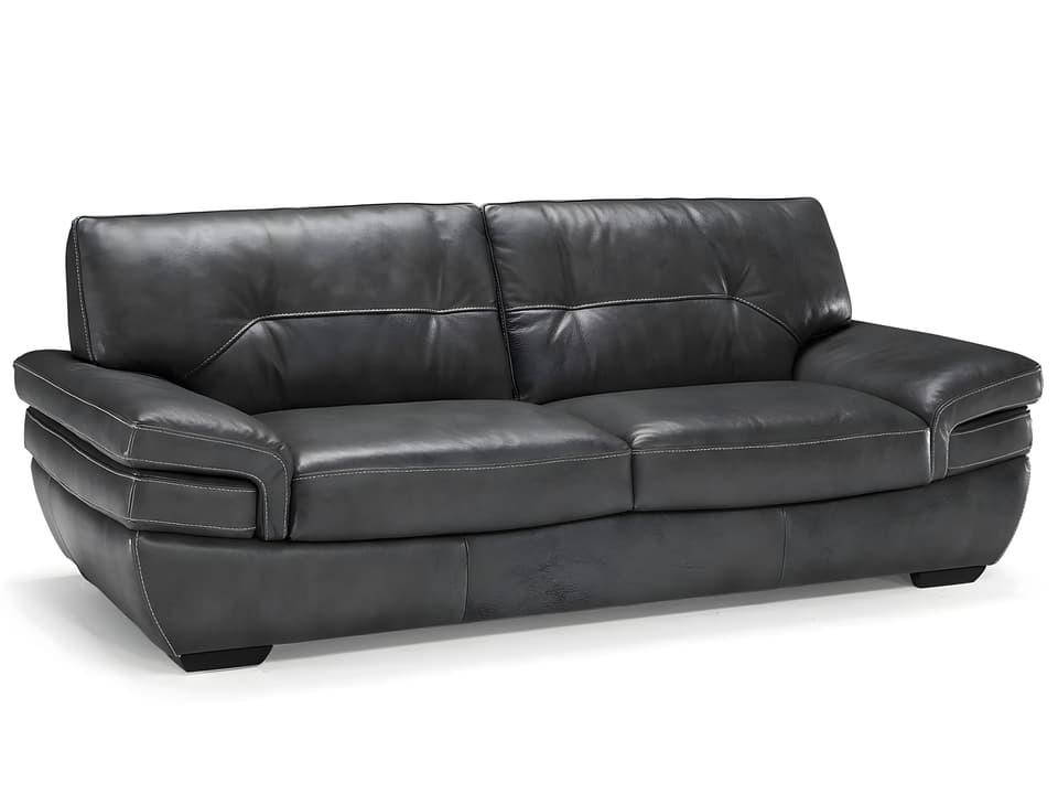Biagio 3-Seat Leather Sofa