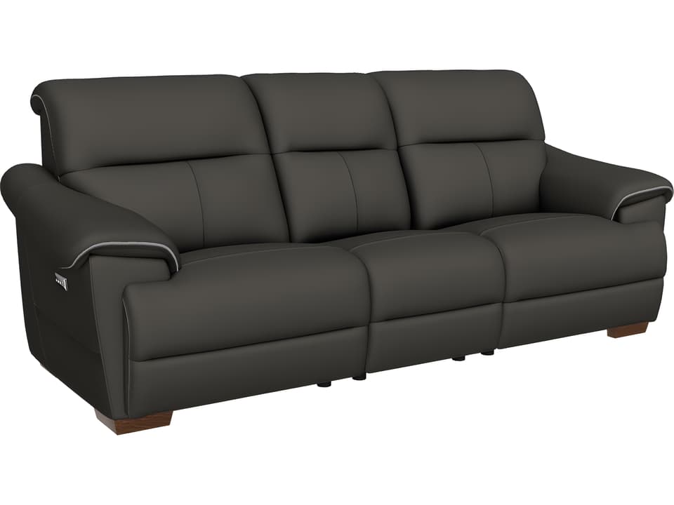 Potenza Power Reclining Sofa in Premium Leather with Dual Power Recline and USB Port
