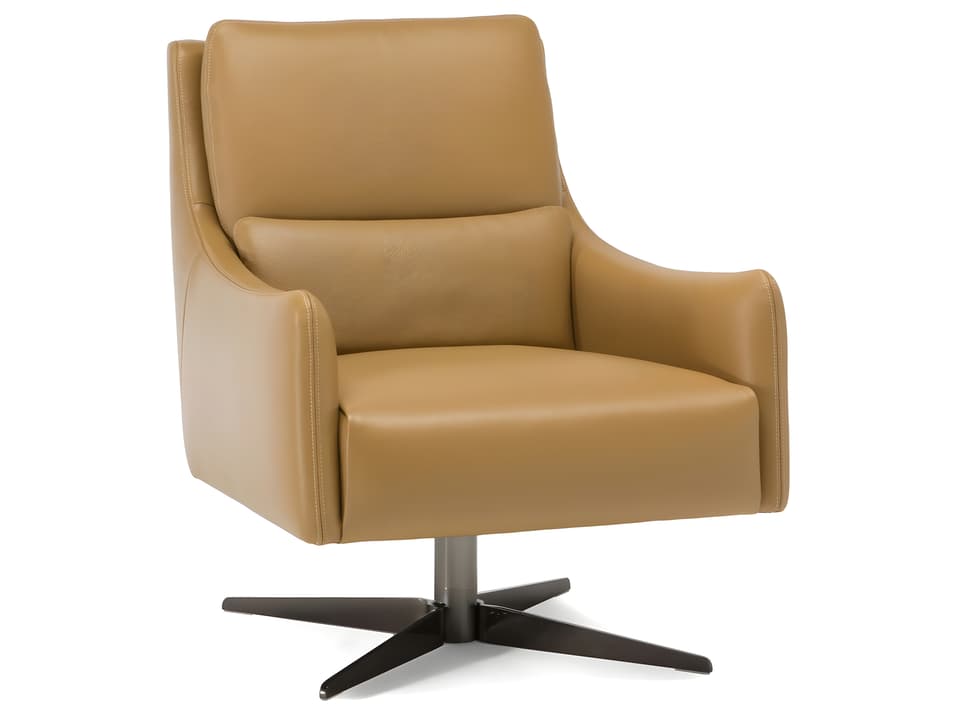 Gloria Swivel Accent Chair in Metal Base