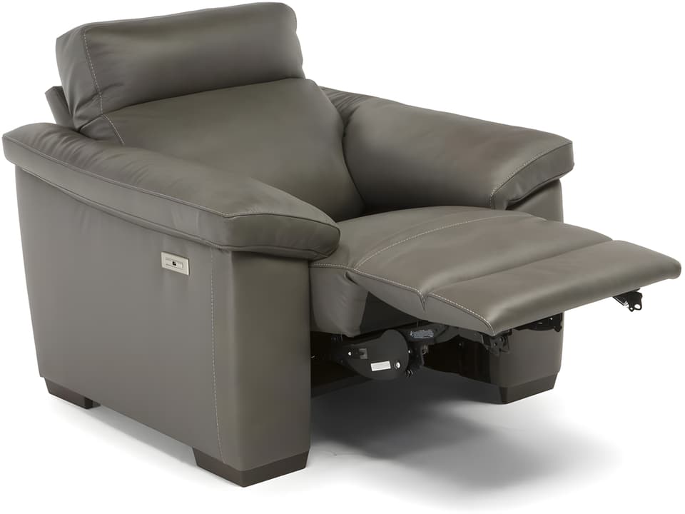 Estremo Power Reclining Armchair Modern Italian Leather