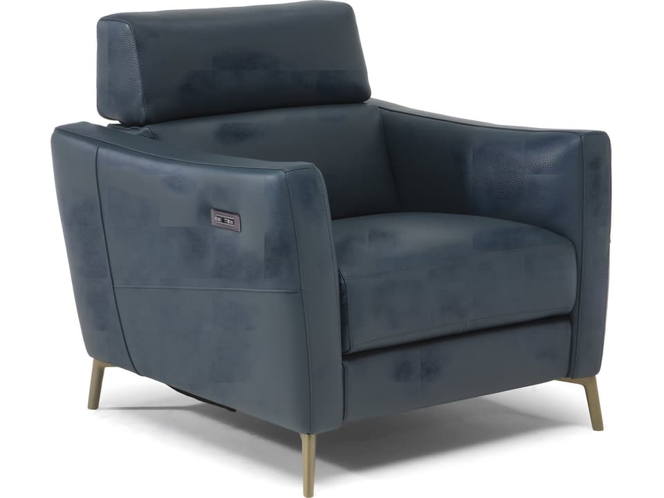 Greg Dual Power Reclining Accent Chair in Upholstered Fabric or Leather