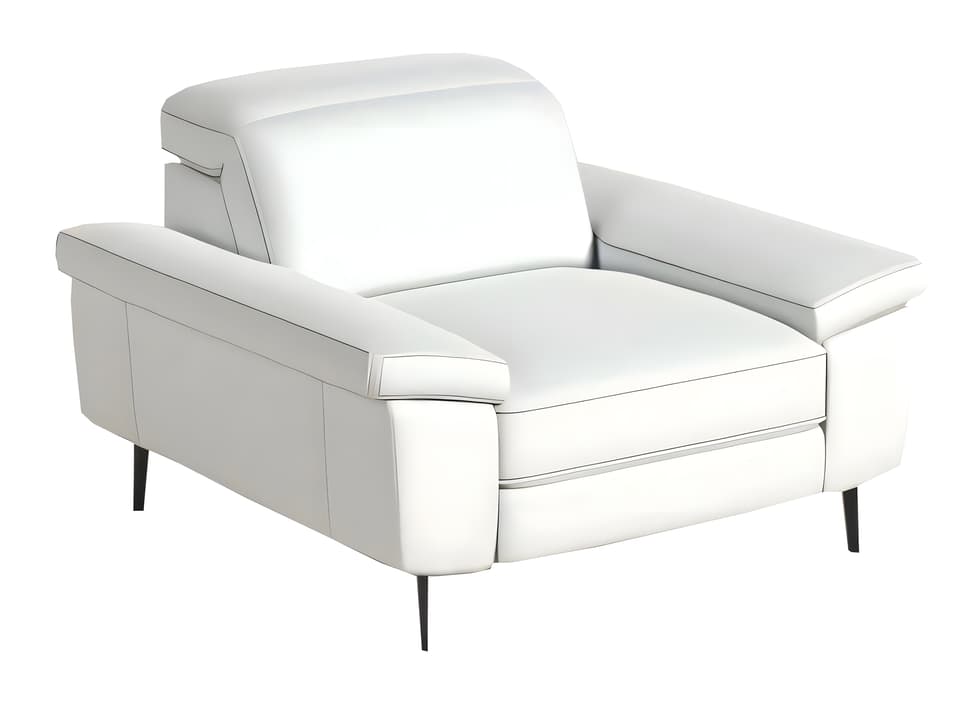 Coro Power Recliner Armchair in Top Grain Leather with Power Headrest