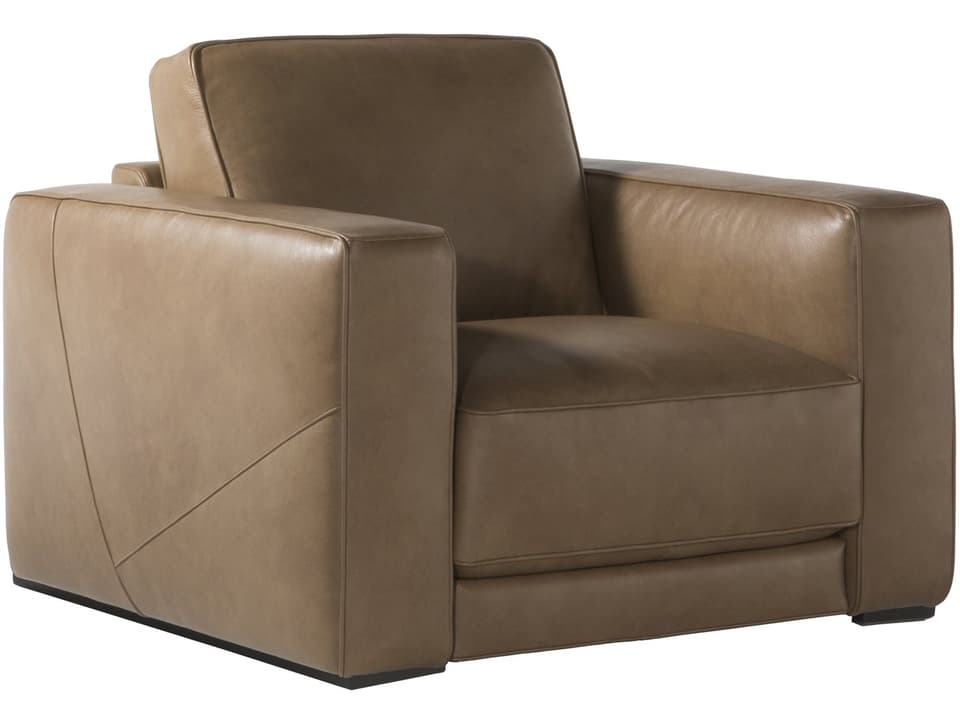 Boston Accent Chair with Wood Legs and Corner-Blocked Frame