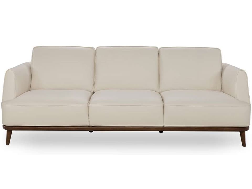 Charlotte 3-Seat Sofa in Walnut Finish