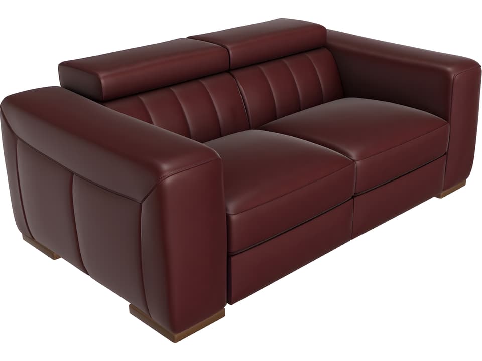 Forza Loveseat with Adjustable Headrests and Seam Detail