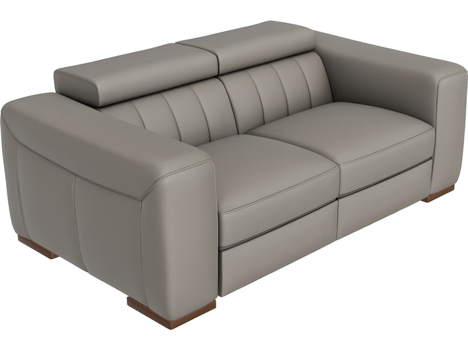 Forza 2-Seat Power Reclining Loveseat in Wenge with Adjustable Headrests