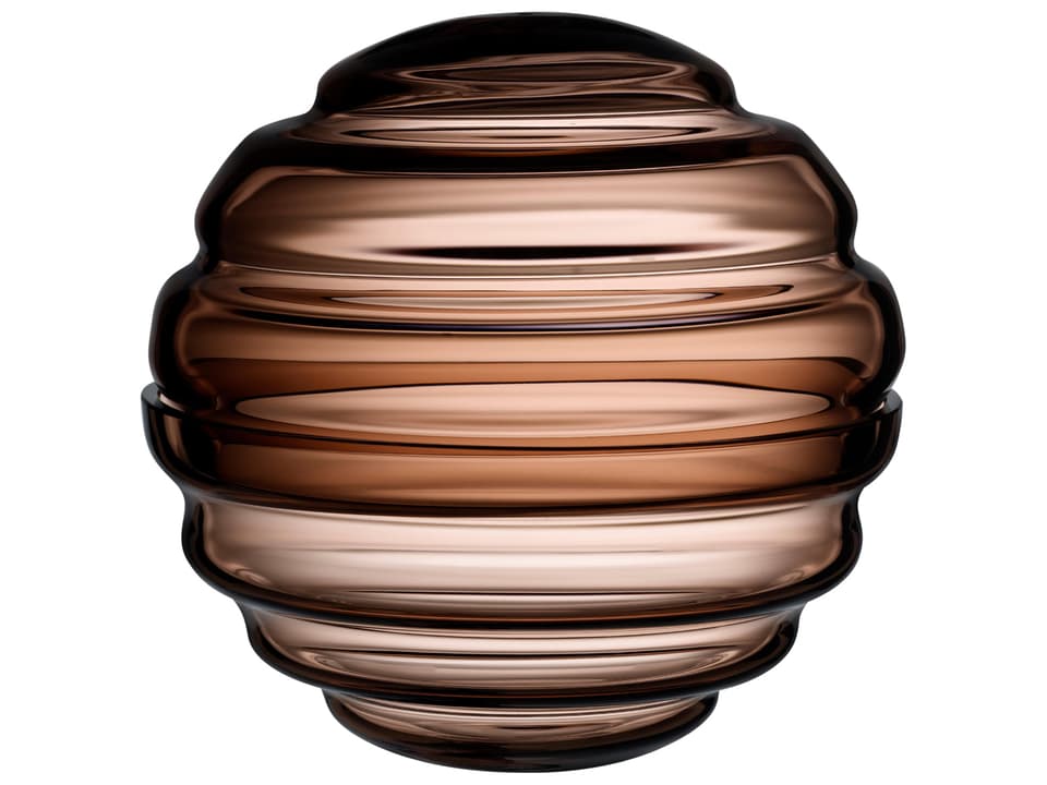 Nest Large Caramel Lead-Free Crystal Candy Box
