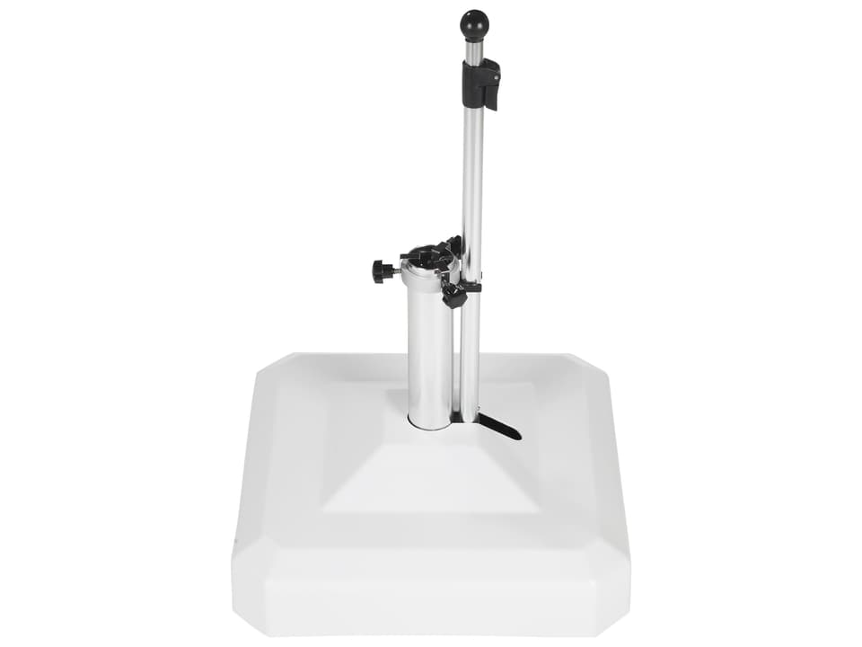 100lb White Zinc Plated Square Umbrella Base