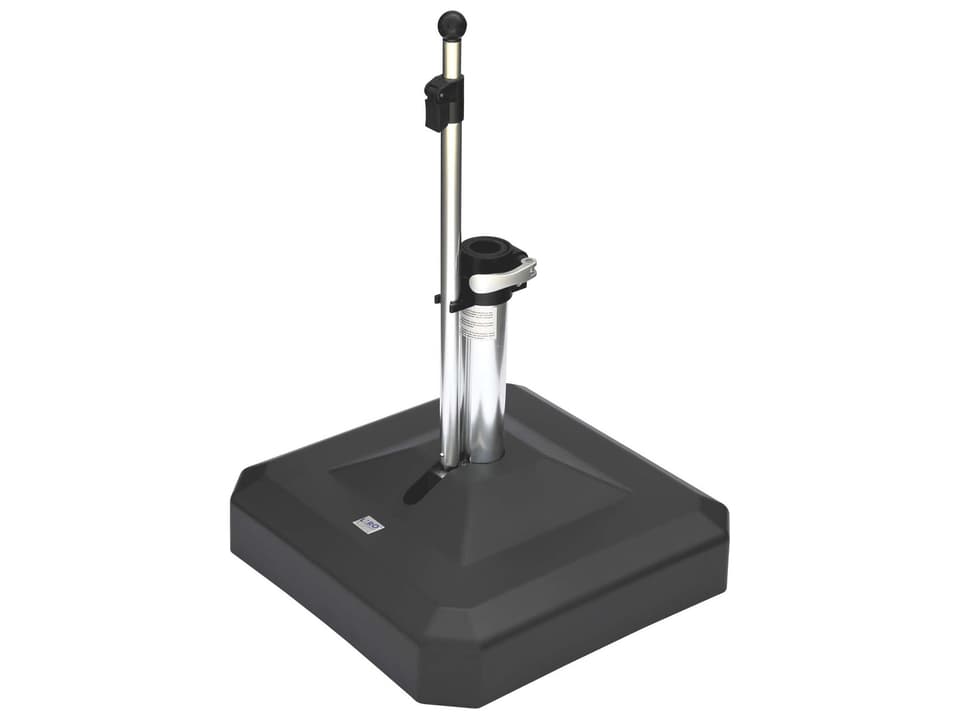 100lb Black Zinc Plated Square Umbrella Base