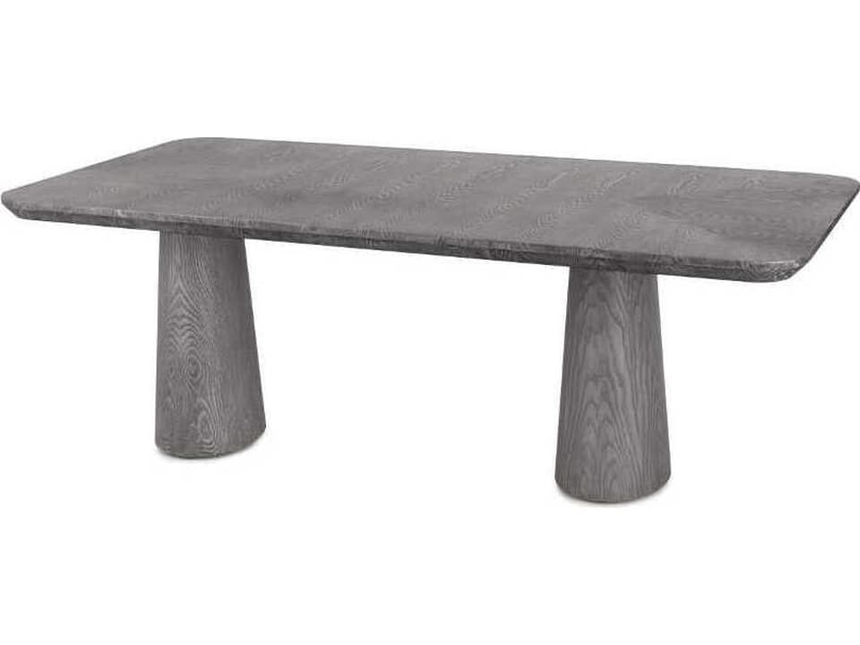 Ingrid Rectangular Dining Table in Medium Grey Chestnut Wood