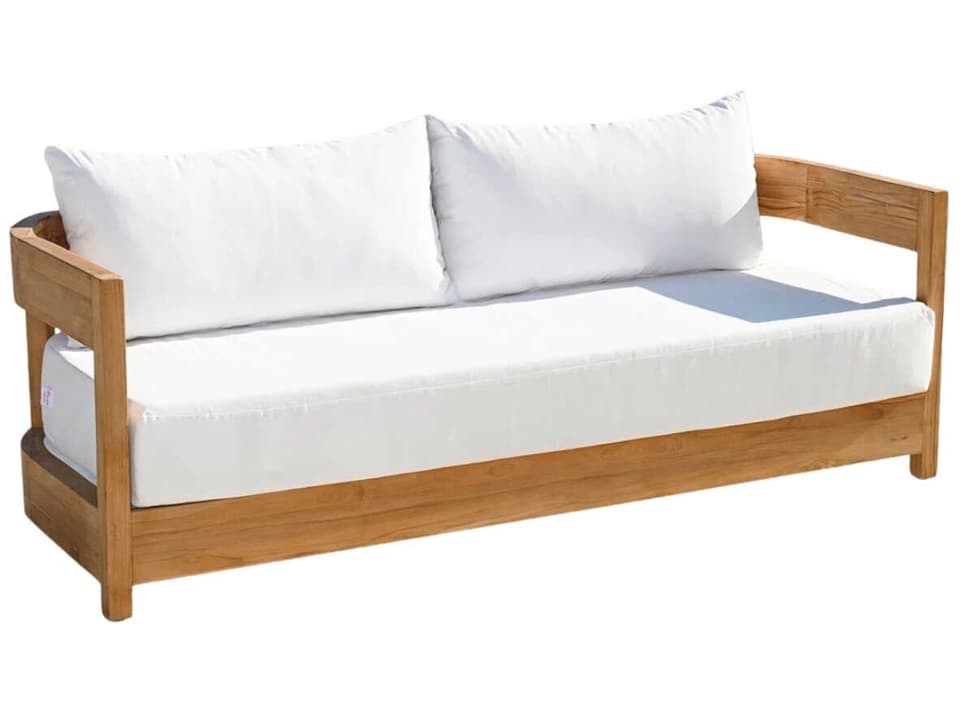 Four Hands Outdoor Solano Tahana 96-Inch Sofa — Alessi Linen Teak