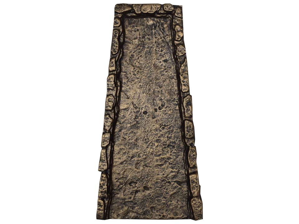 Bronze Slate Stone Rock Cast Aluminum Downspout Gutter 24'' Splash Block