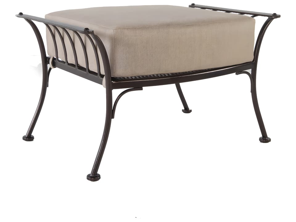 Monterra Wrought Iron Urban-Scale Patio Ottoman