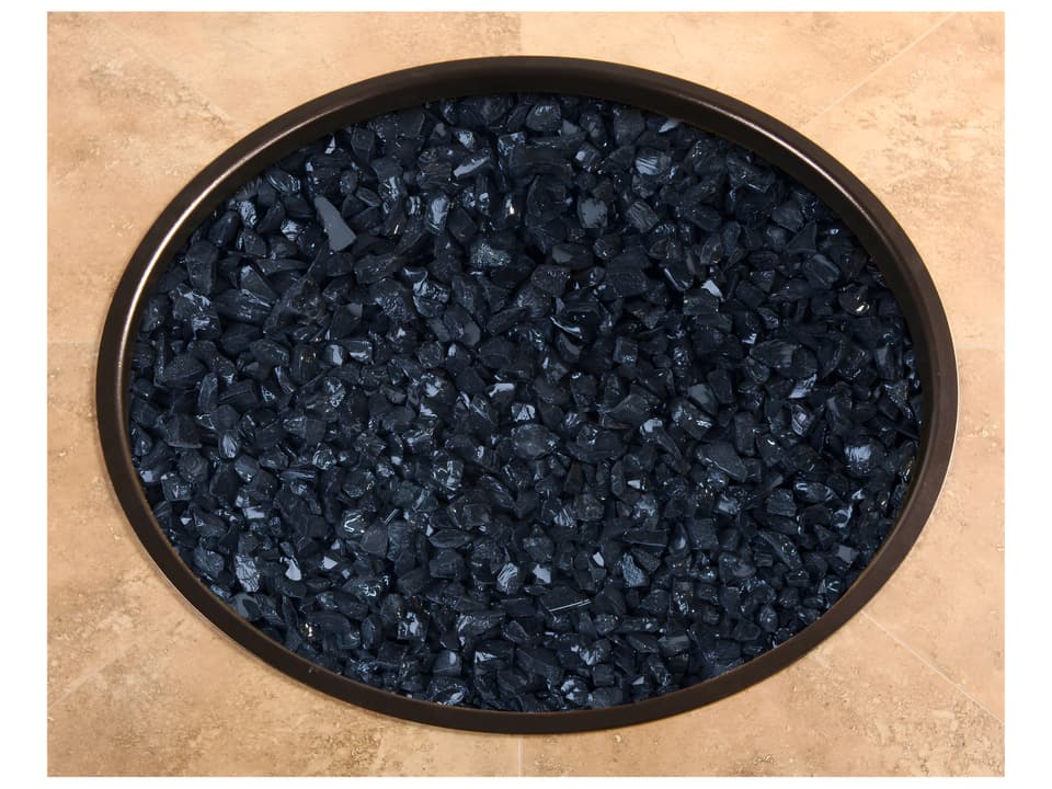 Casual Fireside Fire Media Black 6 lbs. Crushed Fire Glass Kit