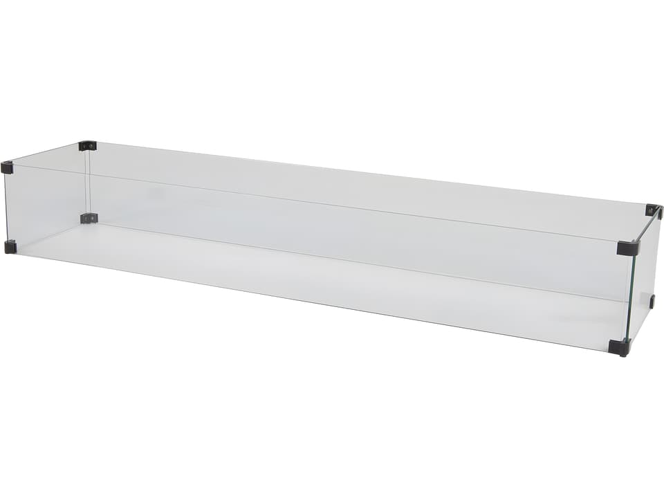 Casual Fireside Large Rectangular Glass Guard