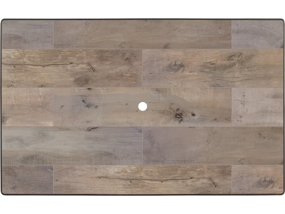Dakota 58 x 36 Inch Rectangular Porcelain Table Top with Umbrella Hole
