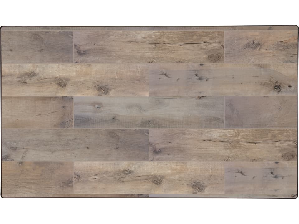 Dakota 42x72 Inch Rectangle Porcelain Tile Table Top with Umbrella Hole