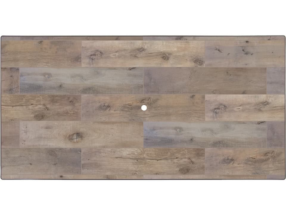 Dakota 42 x 84 Inch Porcelain Rectangular Table Top with Umbrella Hole