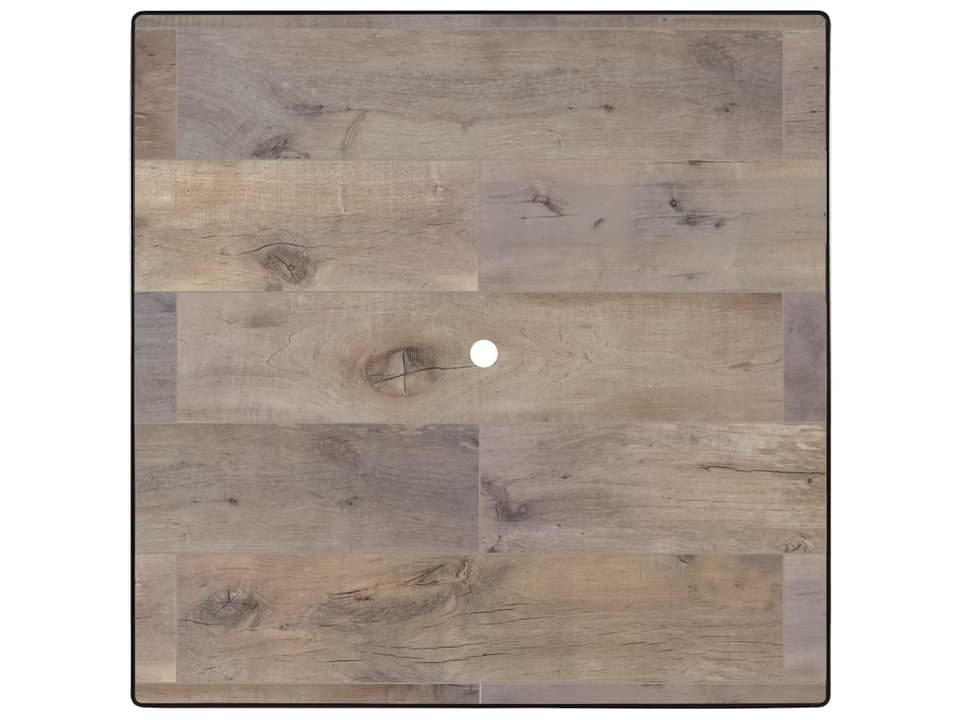 Dakota 42-Inch Square Porcelain Tile Table Top with Umbrella Hole