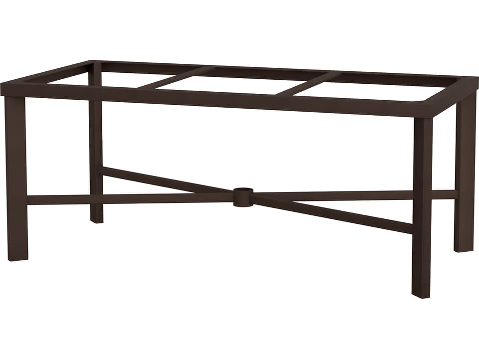 Modern Aluminum Rectangular Dining Table Base