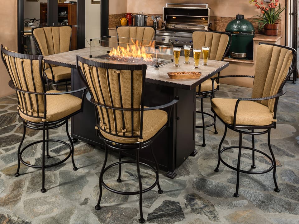 Monterra Wrought Iron Dining Set
