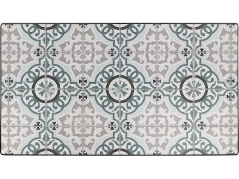 Valencia 50 x 28 Inch Porcelain Rectangular Table Top with Aluminum Rim
