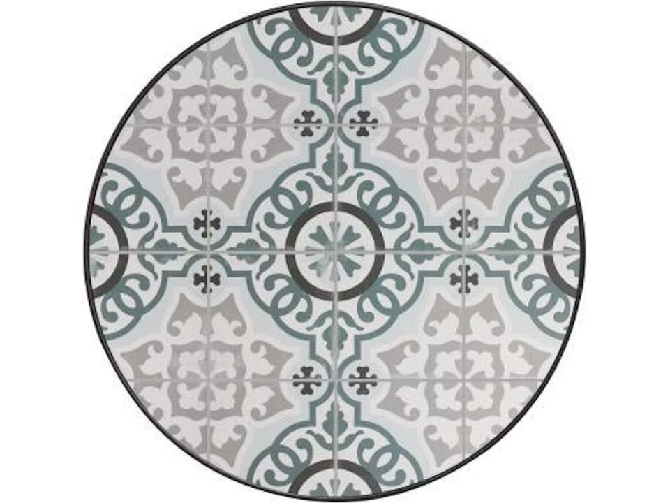 Valencia 30 Inch Round Porcelain Table Top with Aluminum Rim