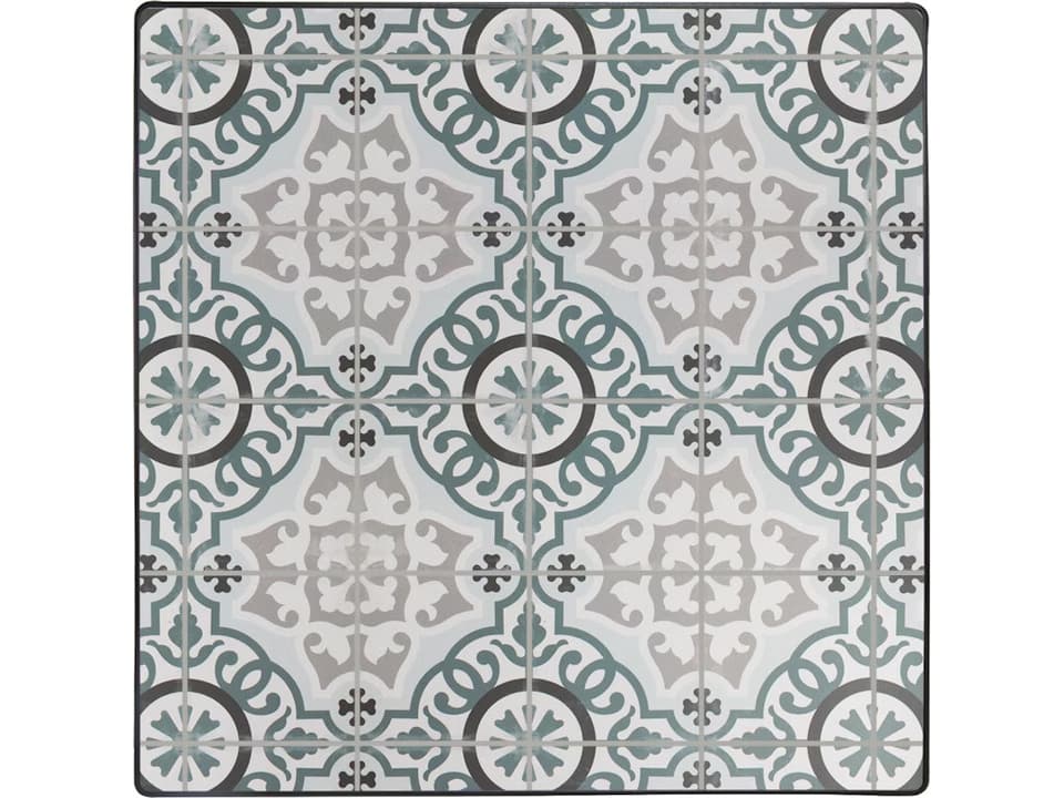 Valencia 36-Inch Square Porcelain Table Top with Aluminum Rim