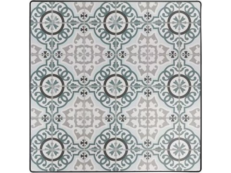 Valencia 42-Inch Square Porcelain Table Top with Aluminum Rim