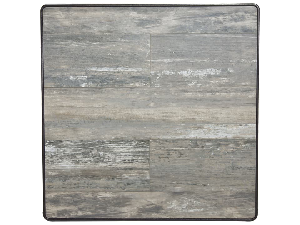 24-Inch Porcelain Reclaimed Square Table Top