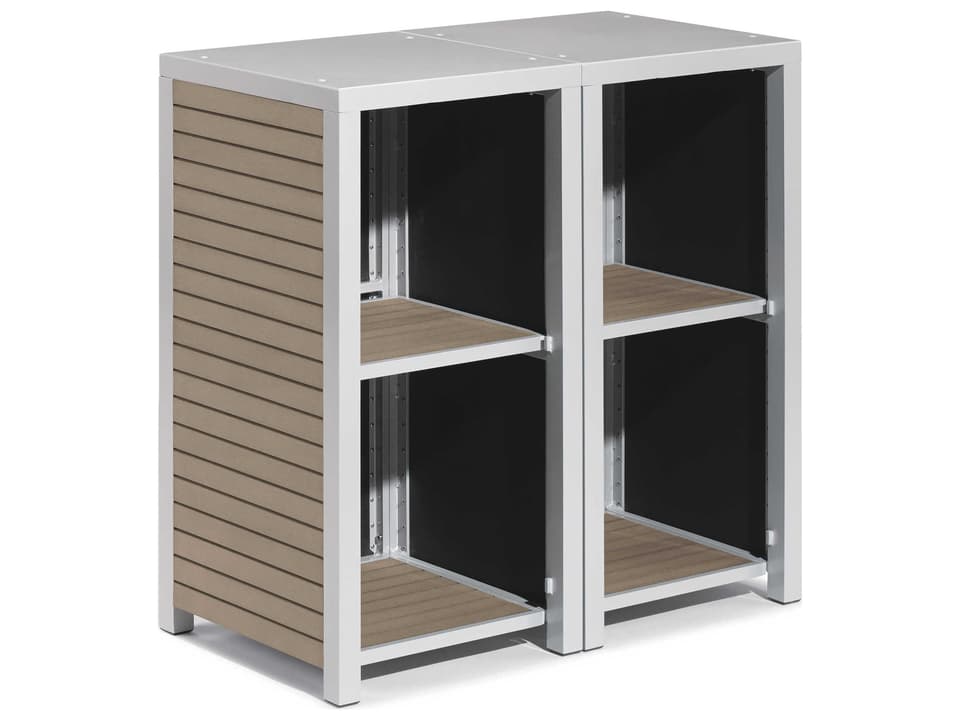 Travira 2 Piece Modular Valet Storage Rack Shelves Bases Set
