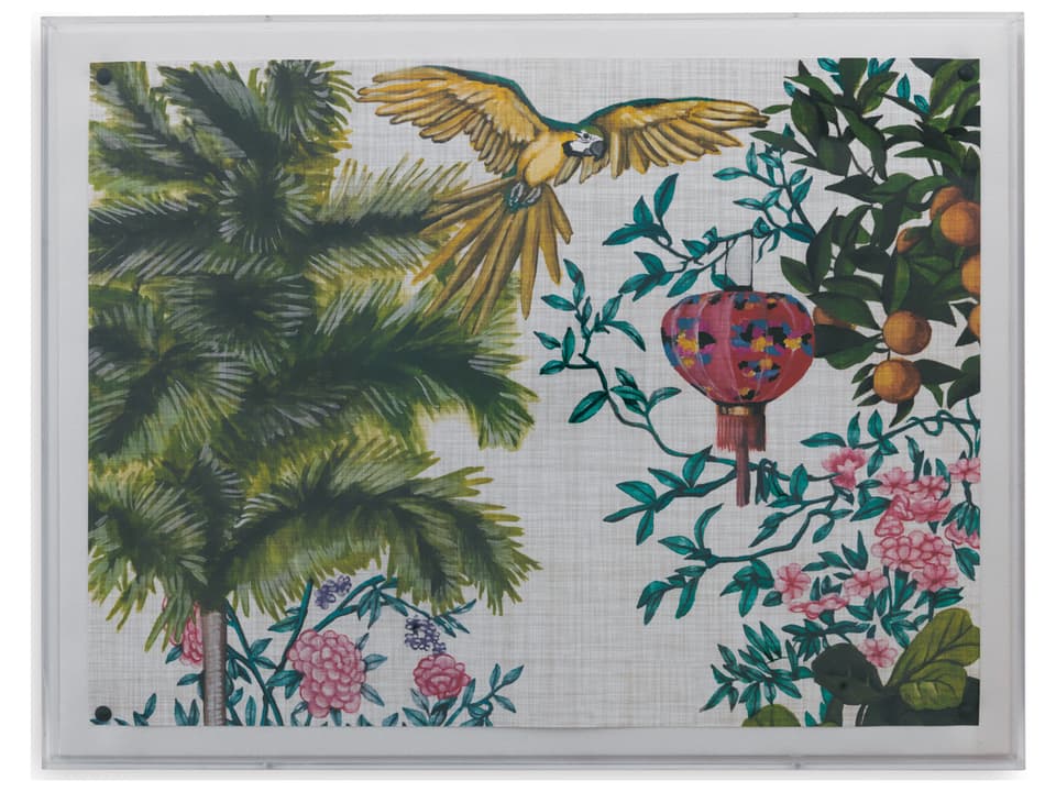 Paradise I Giclée Print Wall Art in Lucite Shadow Box
