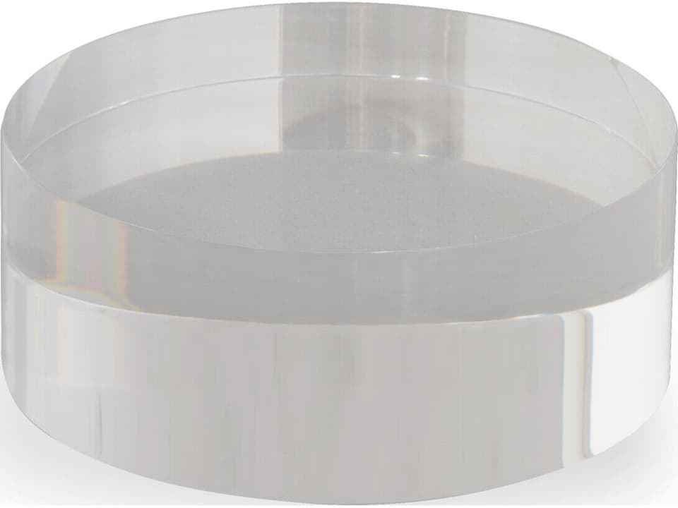 Lucite Round Display Stand 5 Inch Diameter Set of 2