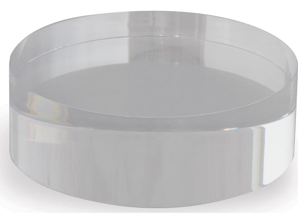 Lucite Round Stand 6"D X 2"H (Set Of 2)
