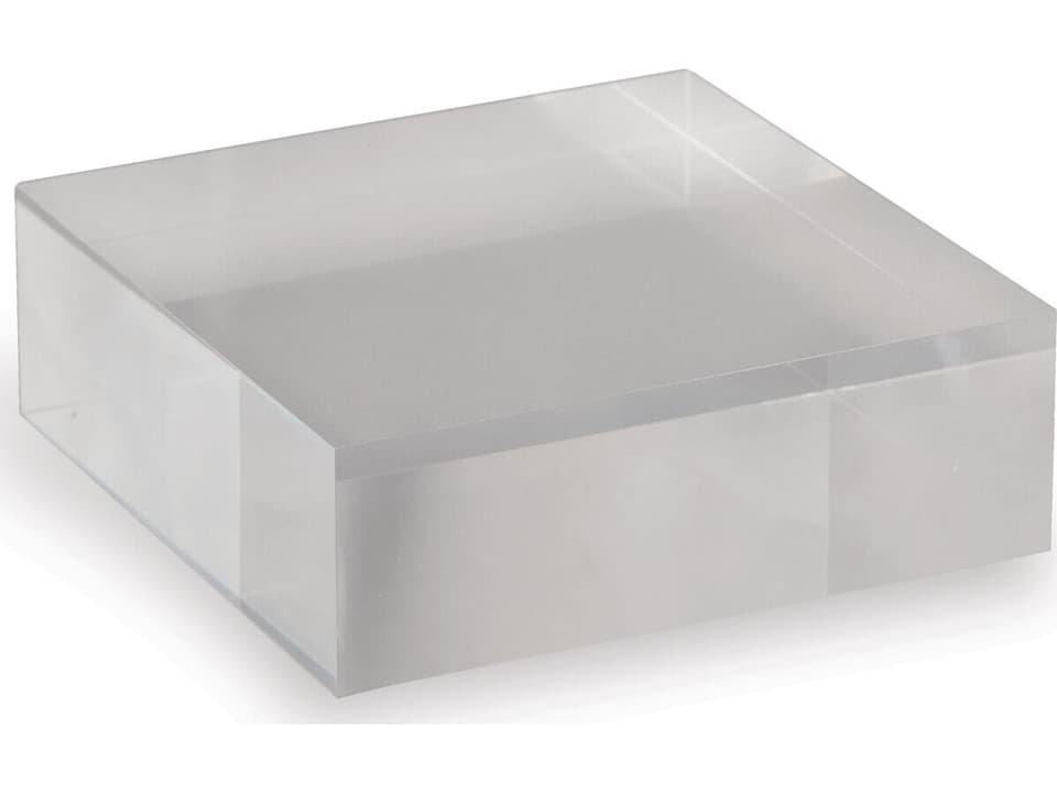 Clear Lucite Square Display Stand Set of 2