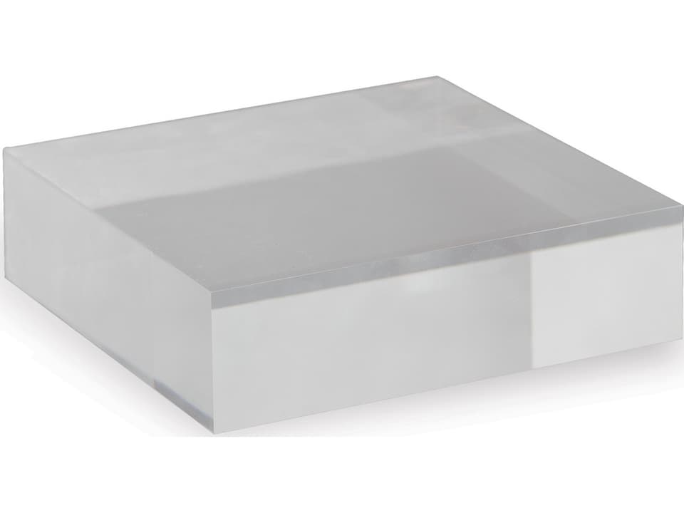 Lucite 7-Inch Square Display Stands Set of 2