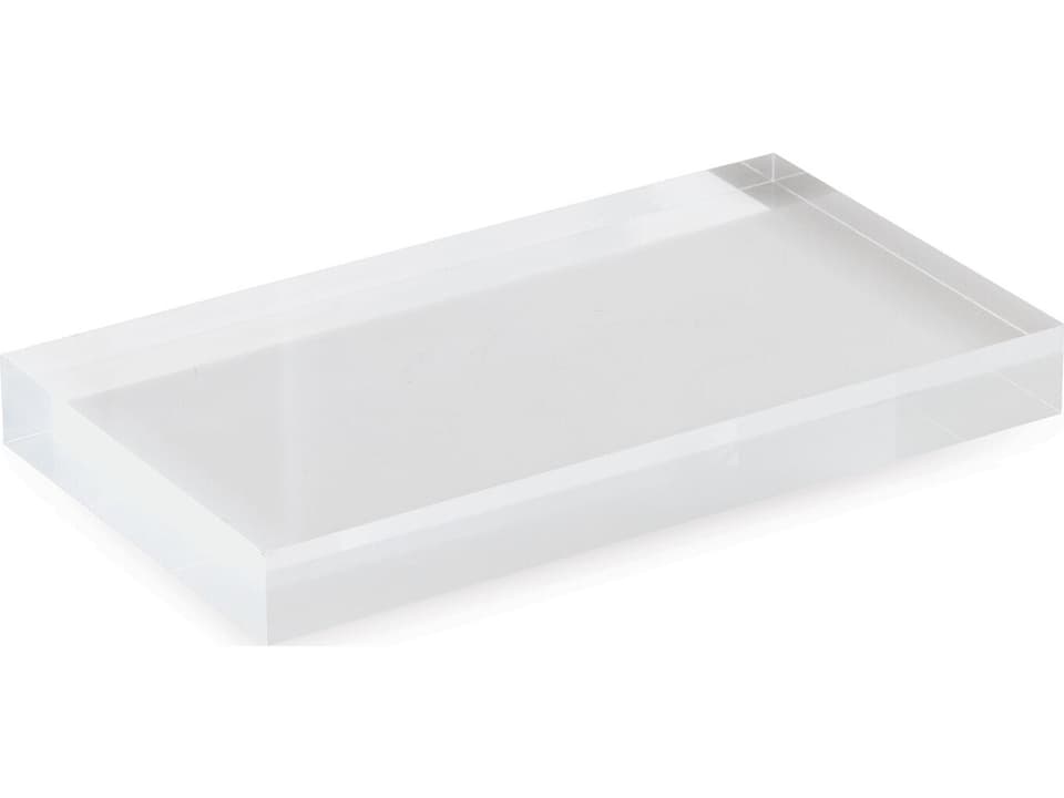 Lucite Collection Small Rectangle Accent Stands Set of 2