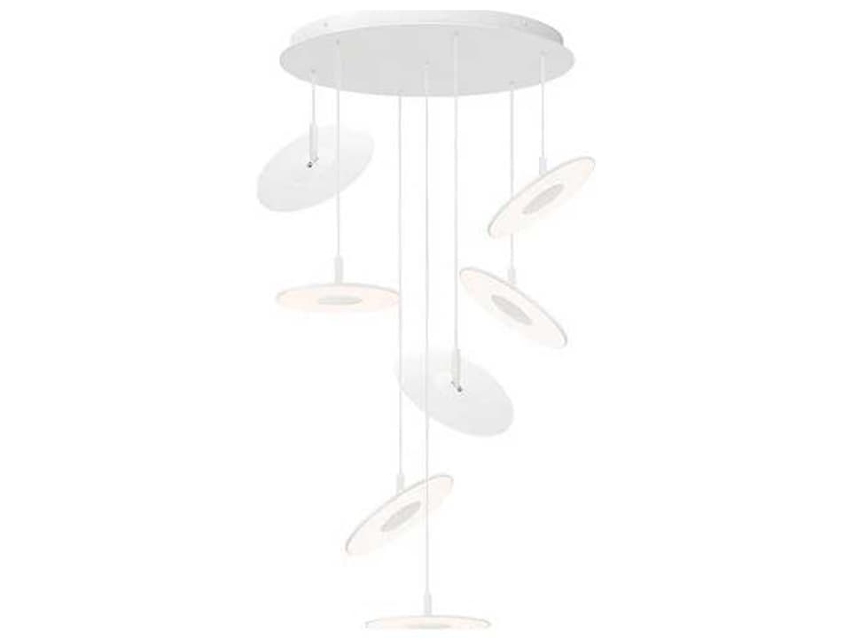 7-Light Circa Linear Round LED Chandelier