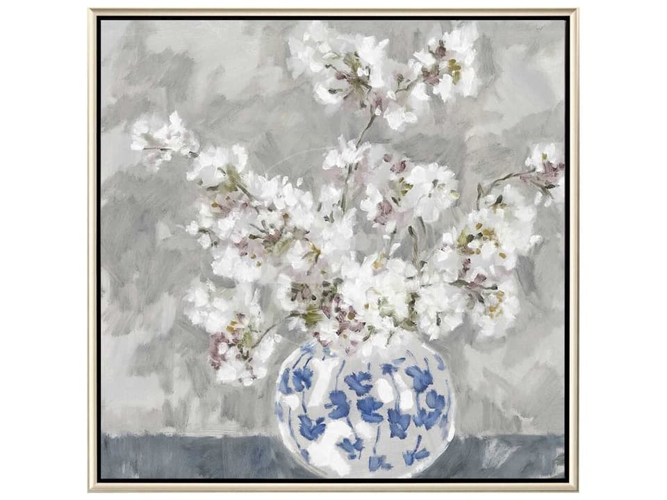 Calm Moment II Giclee Canvas Wall Art with Silver Floater Frame