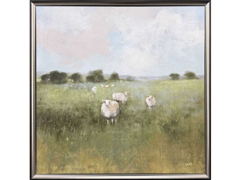 Pasture Framed Wall Art with Dimensional Gel Finish