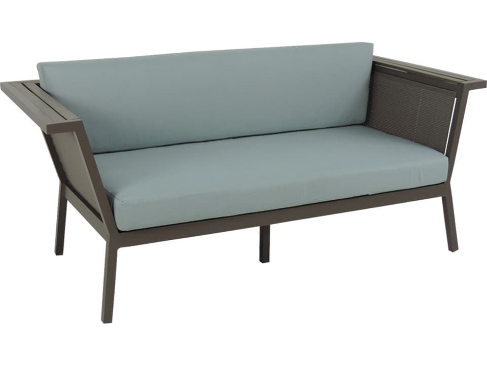 Riviera Geo Outdoor Patio Loveseat with Arm Handles