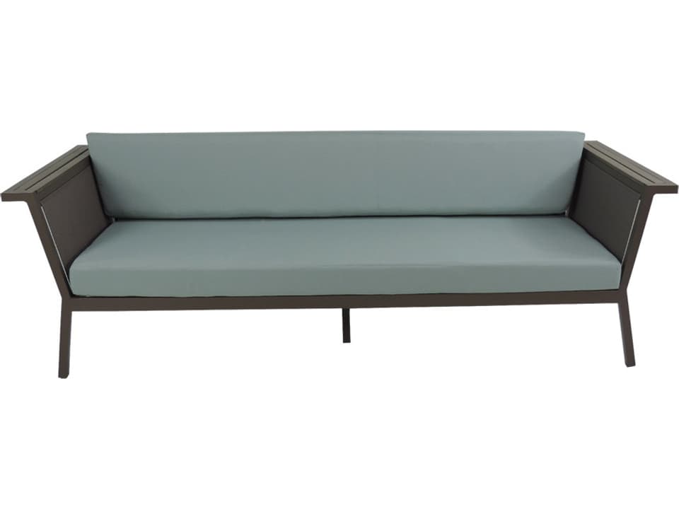 Riviera Geo Aluminum Patio Sofa