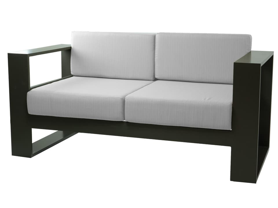Hampton Outdoor Patio Loveseat with Aluminum Frame