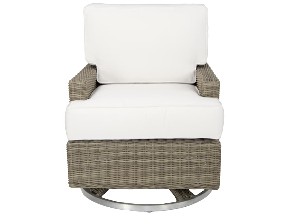 Palisades Wicker Swivel Outdoor Rocker Arm Chair