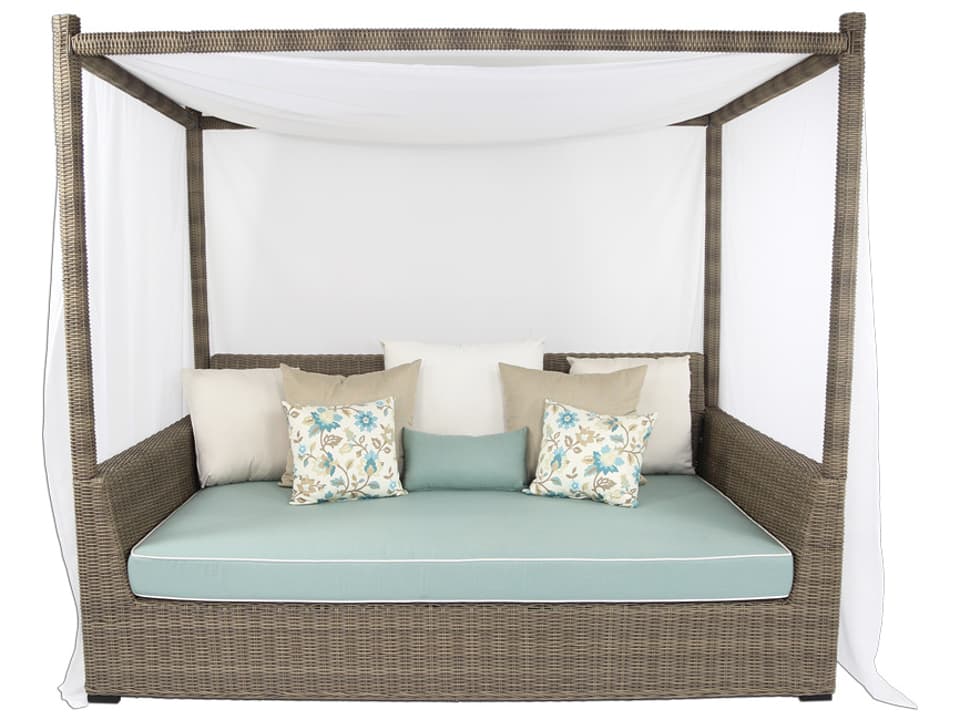 Palisades Viceroy Outdoor Patio Daybed with Canopy
