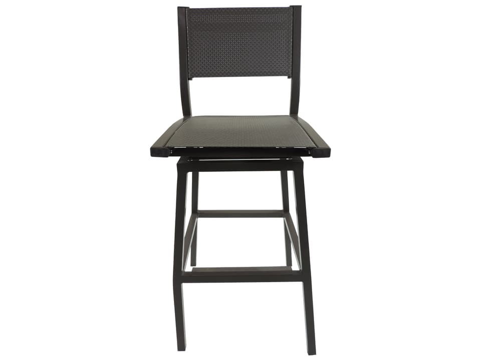 Riviera Swivel Armless Aluminum Sling Bar Chair