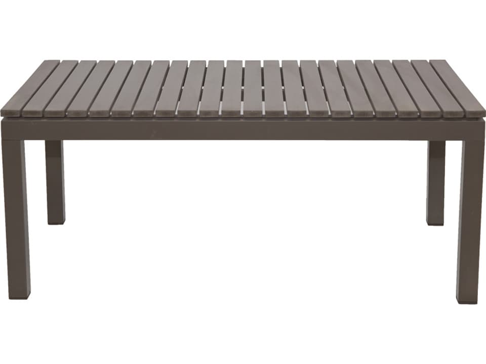 Riviera Rectangular Aluminum Outdoor Coffee Table