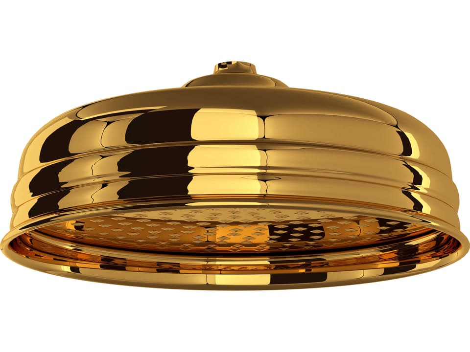 12-Inch Rain Showerhead in Unlacquered Brass